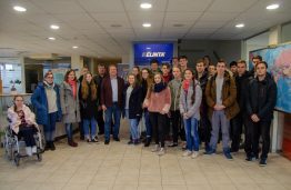 KTU Matematikos ir gamtos mokslų fakulteto studentai aplankė Kauno LEZ bei vieną iš ten esančių įmonių – UAB ,,Elinta‘‘