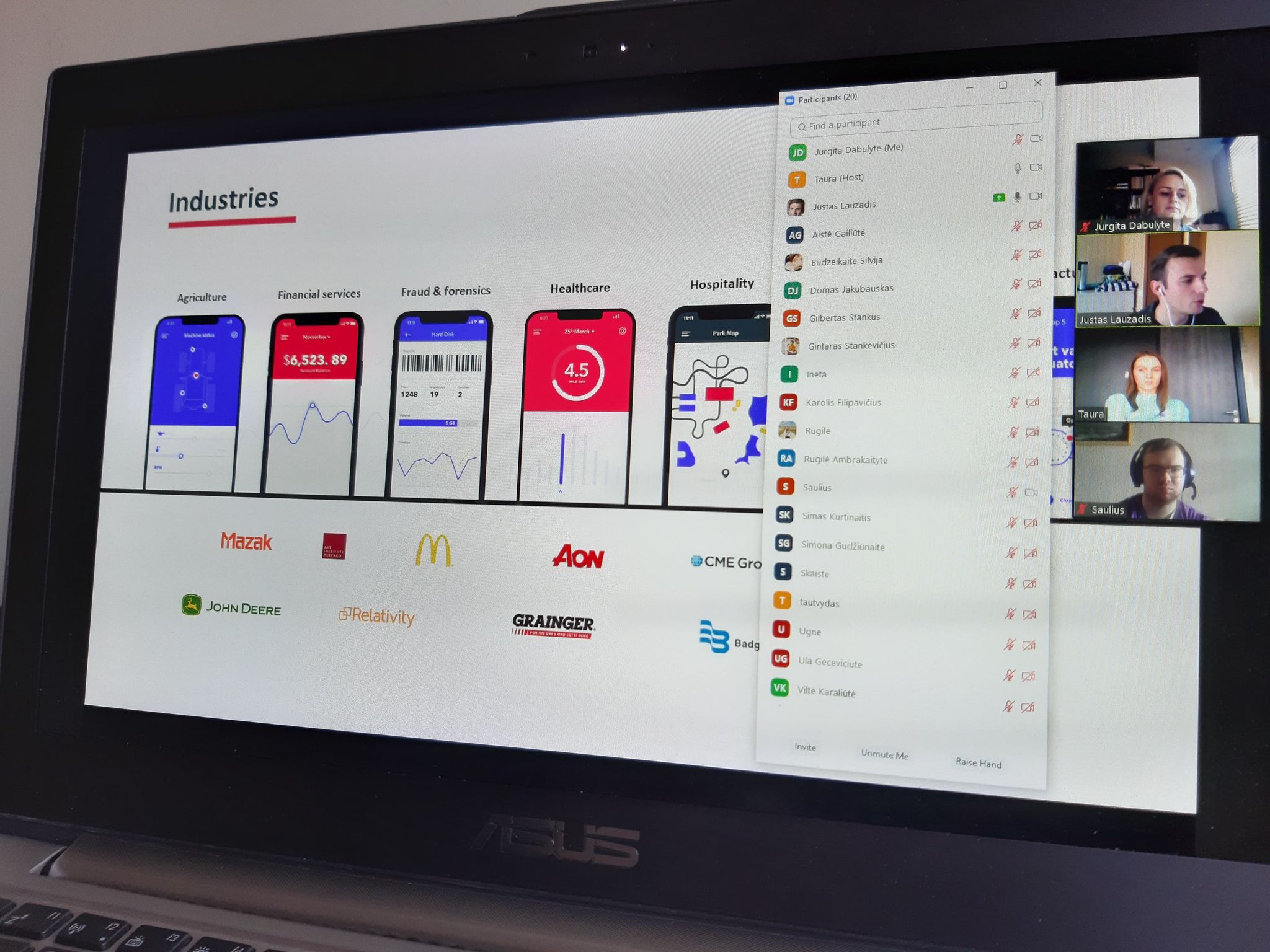 Virtualus Vizitas Devbridge Matematikos Pirmakursių Pazintis Su It Pasauliu Patarimai Ir Atradimai Matematikos Ir Gamtos Mokslų Fakultetas Ktu