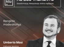 Diskusija „Aš esu taikinys. Dezinformacija. Manipuliacija. Kritinis mąstymas“. Pranešėjas – Umberto Masi
